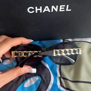 Chanel CC logo quilt glasses